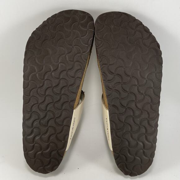 Birkenstock Gizeh Sandals Womens Size 41 Size 10-10.5 Beige Pearl Flip Flops - Picture 7 of 9